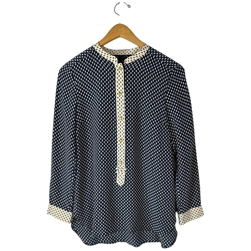 Marc By Marc Jacobs 100% Silk Long Sleeve Blouse Size XS